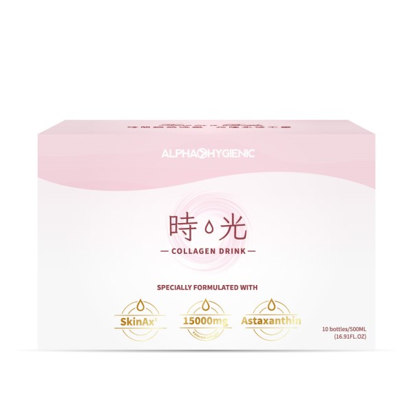 時光膠原蛋白飲+｜無糖無添加劑｜回復緊緻 減淡皺紋｜50毫升x10支｜台灣製造｜艾花潔