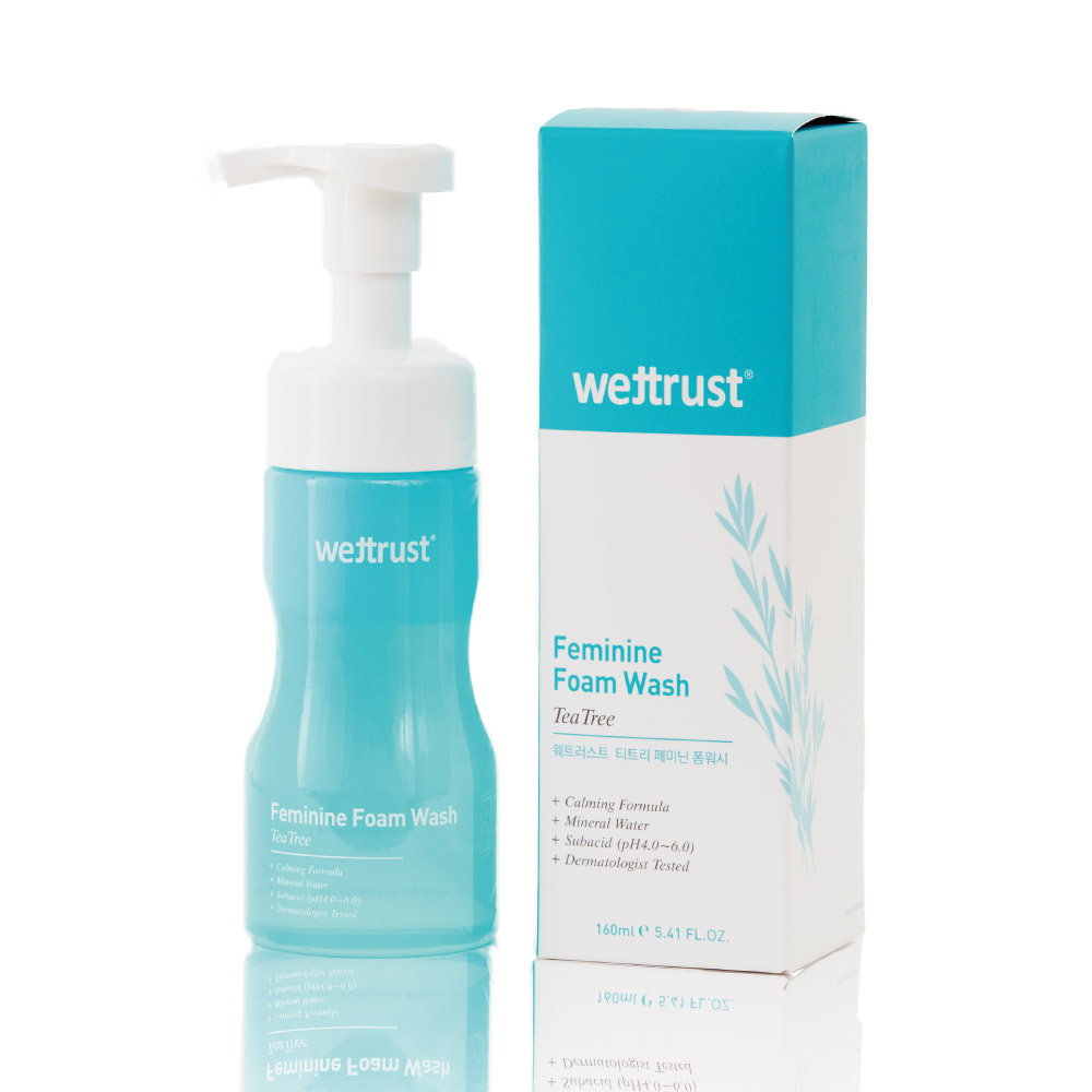 Wettrust®茶樹女性專用潔膚泡沫（160毫升） | 除異味防濕疹 | Alpha Hygienic 艾花潔  